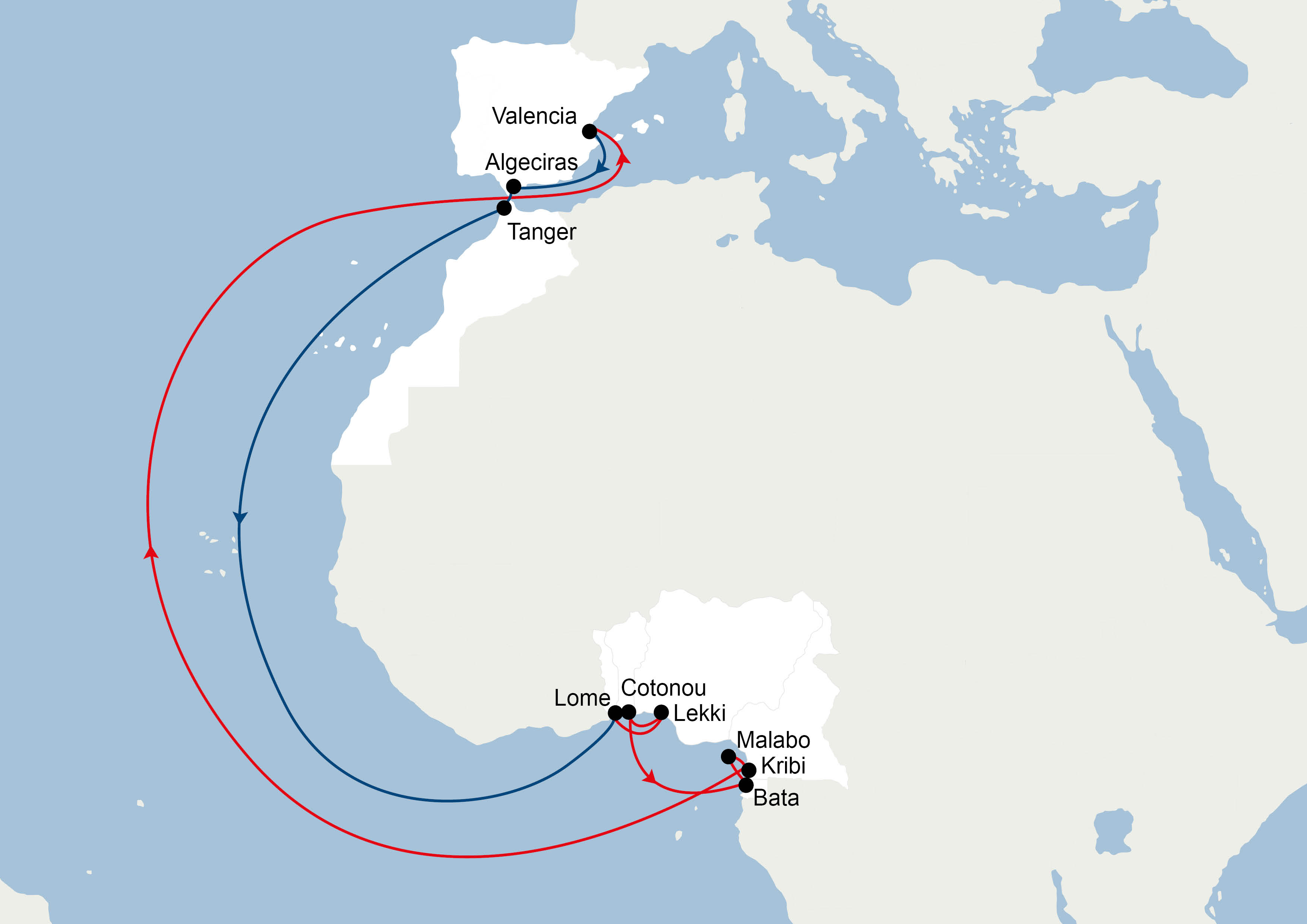 EURAF 4 service rotation map
